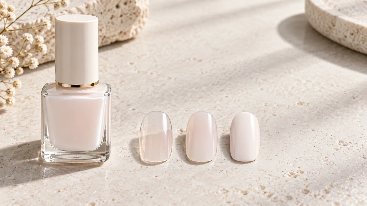 Milky sheer polish needs restraint at the second coat