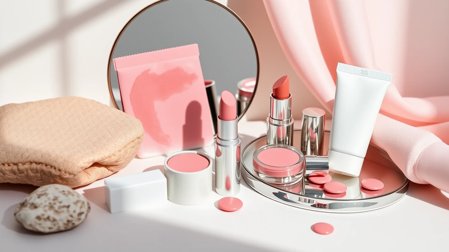 Build a Cloudy-Pink Color Story Across Makeup and Nails